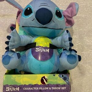 Disney Stitch Character Pillow & Throw Set